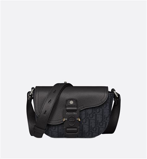 dior black saddle strap|Dior saddle pouch with strap.